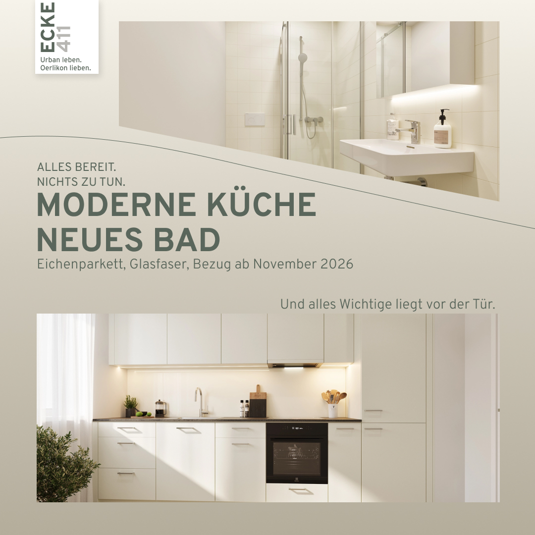Carousel Ältere, Folie 2: «Moderne Küche, neues Bad» mit Visualisierungen von Bad und Küche